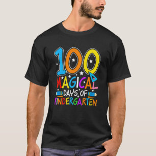 Camiseta 100 Días Mágicos De La Maestra De Kinder 1