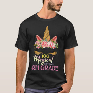Camiseta 100 Días Mágicos de Maestro de Tercer Grado Kinder