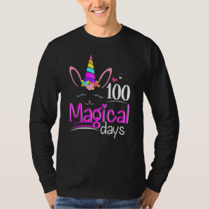 Camiseta 100 días mágicos Unicornio 100 días de Chica escol