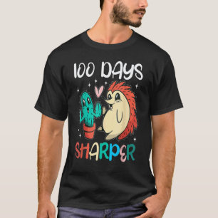 Camiseta 100 Días Más Agudo Cactus Erizo Profesor 100º Día