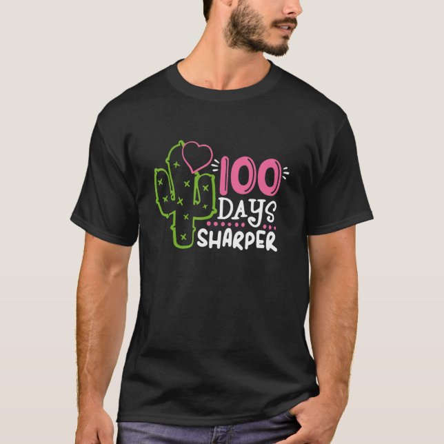 Camiseta 100 Días Más Agudo Feliz 100º Día De La Escuela Ca (Anverso)