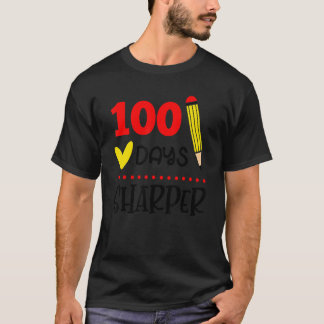 Camiseta 100 Días Más Agudos 100º Día de Escuela Maestros E