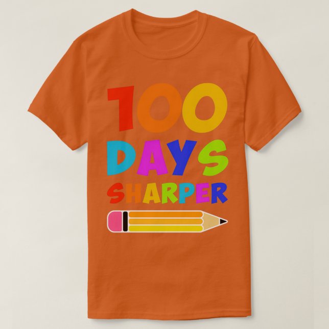 Camiseta 100 días más agudos 100 días de escuela 2 (Diseño del anverso)