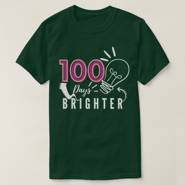 Camiseta 100 días más brillante 15 (Diseño del anverso)