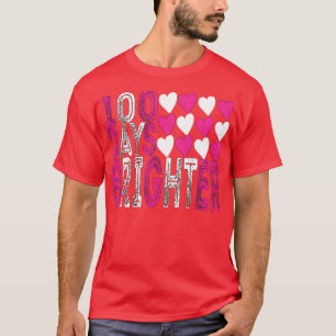 Camiseta 100 días más brillante arcoiris 100 días de escuel