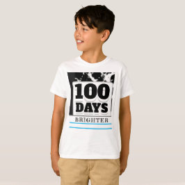 Camiseta 100 días más brillante escuela de 100 días blanco 
