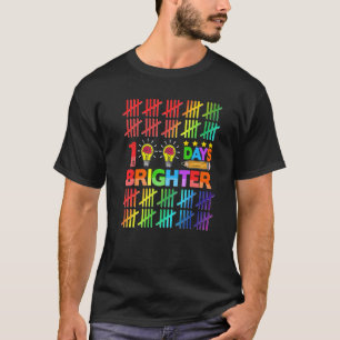 Camiseta 100 Días Más Brillante Maestro Niños Feliz 100º Dí