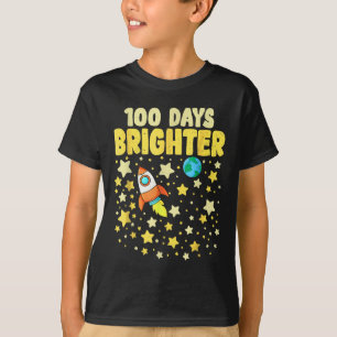 Camiseta 100 días más Brillantes 100 días de astronauta esc
