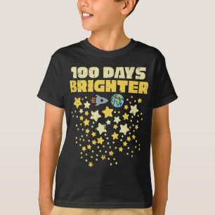 Camiseta 100 días más brillantes 100 días de estrellas esco