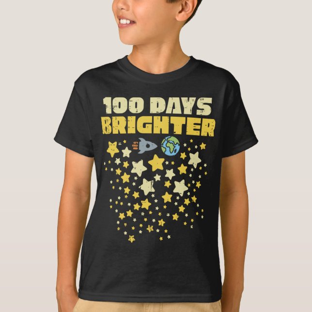 Camiseta 100 días más brillantes 100 días de estrellas esco (Anverso)