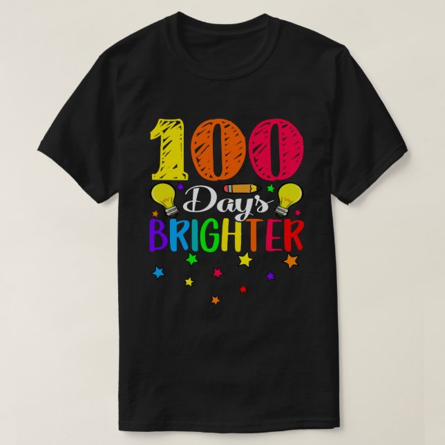 Camiseta 100 días más brillantes 100 días de estrellas esco (Diseño del anverso)