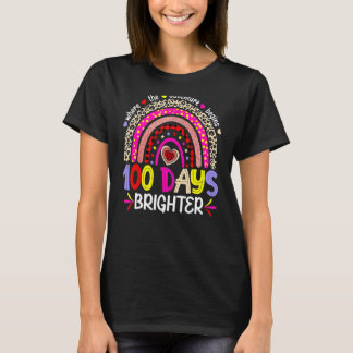 Camiseta 100 días más brillantes 100 días felices del Rainb