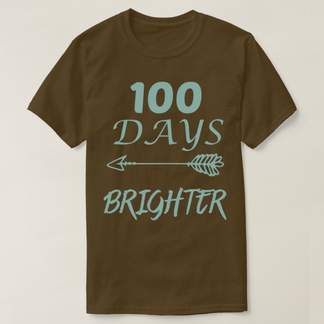 Camiseta 100 días más brillantes 4 (Diseño del anverso)
