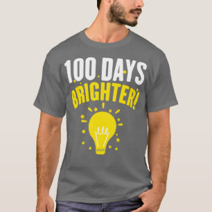 Camiseta 100 días más brillantes para feliz 100° día de Sch