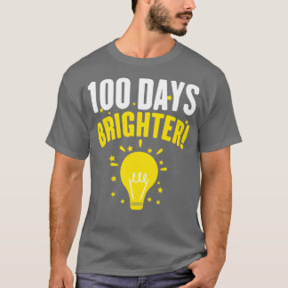 Camiseta 100 días más brillantes para feliz 100° día de Sch