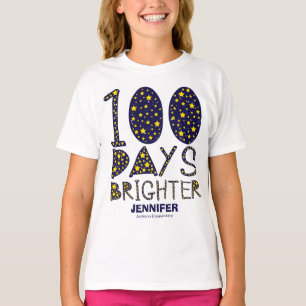 Camiseta 100 días más brillantes y encantadoras estrellas 1