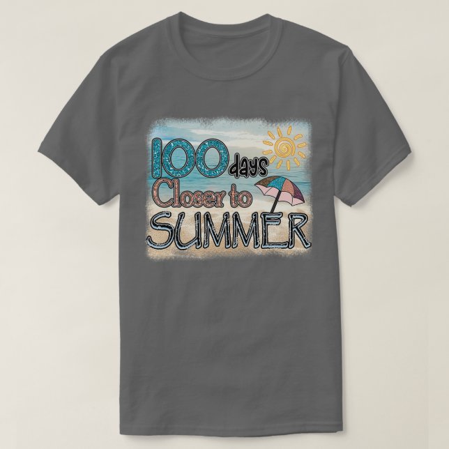 Camiseta 100 días Más cerca del verano 1 (Diseño del anverso)