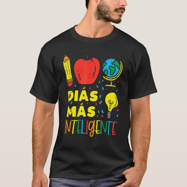 Camiseta 100 días más inteligencia (Anverso)