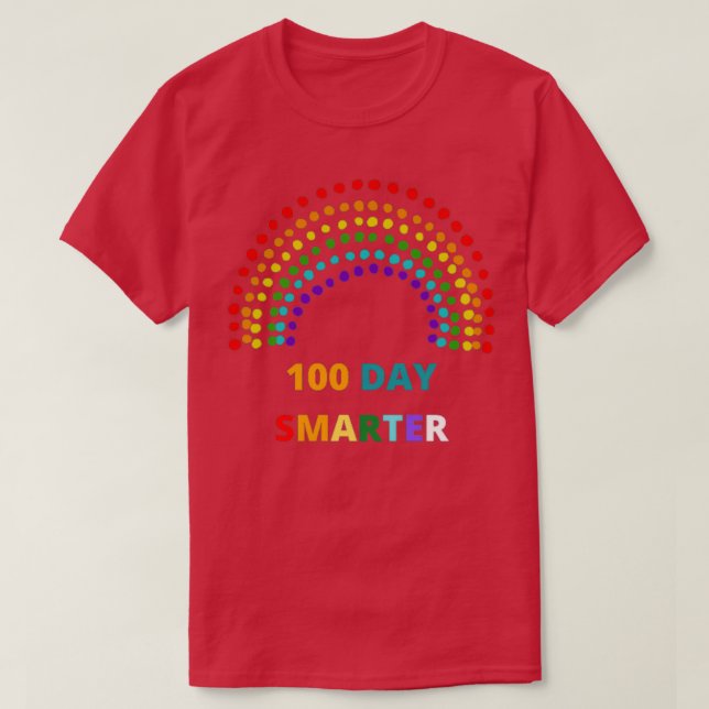 Camiseta 100 días más inteligente (Diseño del anverso)