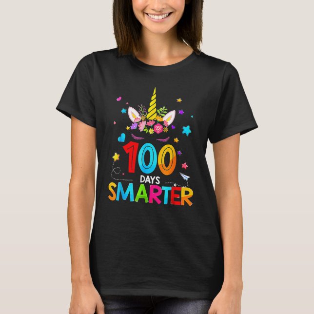 Camiseta 100 Días Más Inteligente 100º Día De Escuela Unico (Anverso)