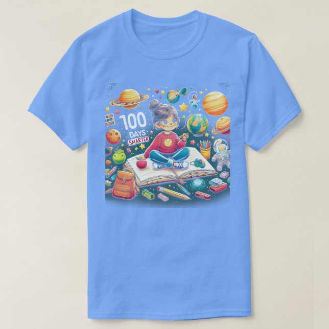 Camiseta 100 días más inteligente 100 días de escuela de As (Diseño del anverso)