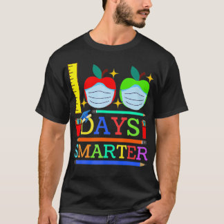 Camiseta 100 días más inteligente 2022 Apple Face Mask Virt