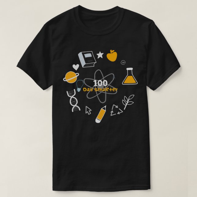CAMISETA 100 DÍAS MÁS INTELIGENTE 52 (Diseño del anverso)