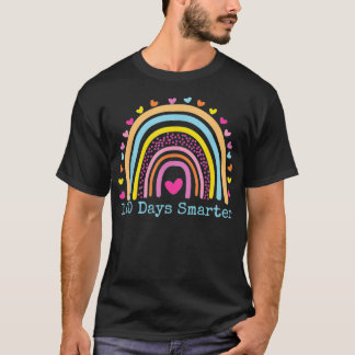 Camiseta 100 días más inteligente arco iris 100 días de esc
