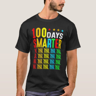 Camiseta 100 Días Más Inteligente Contando De 5 En 5 100º D