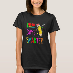 Camiseta 100 Días Más Inteligente Crayones Pintando 100º