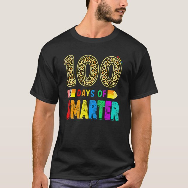 Camiseta 100 días más inteligente de Leopa (Anverso)
