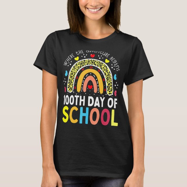 Camiseta 100 días más inteligente de Leopa (Anverso)