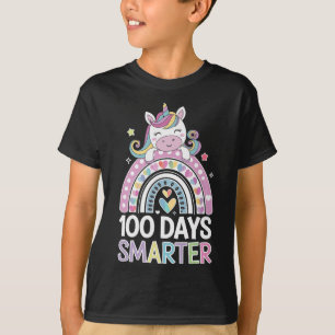 Camiseta 100 Días Más Inteligente De Unicornio Para Celebra