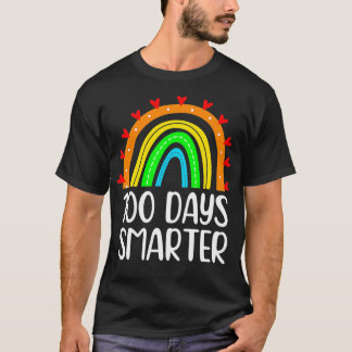 Camiseta 100 días más inteligente estudiante de docente arc