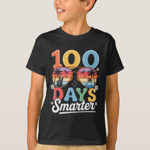 Camiseta 100 Días Más Inteligente Feliz 100º Día De Escuela