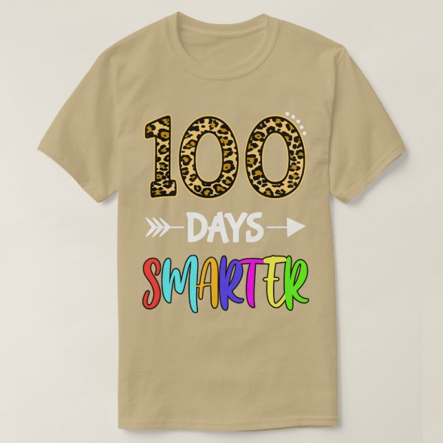 Camiseta 100 días más inteligente niño de jardín de infanci (Diseño del anverso)