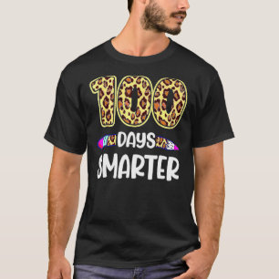 Camiseta 100 días más inteligente profesor estudiante 100º