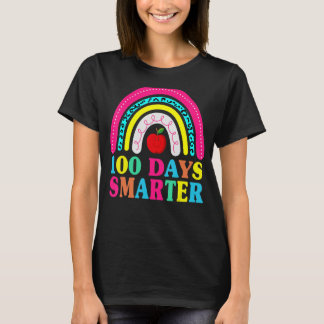 Camiseta 100 días más inteligente profesor o estudiante 100
