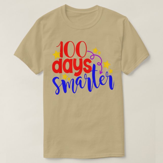 Camiseta 100 días más inteligente TShirt clásico (Diseño del anverso)