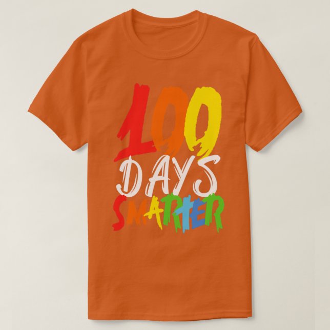 Camiseta 100 días más inteligentes (Diseño del anverso)