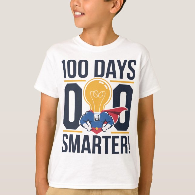 Camiseta 100 días más inteligentes (Anverso)