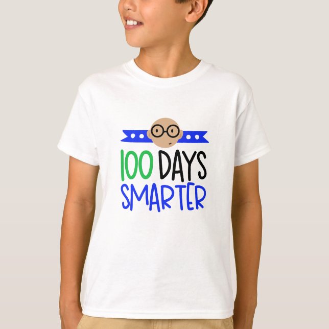 Camiseta 100 días más inteligentes (Anverso)