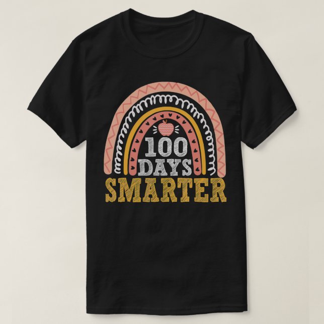 Camiseta 100 días más inteligentes 100 días de clases de ar (Diseño del anverso)