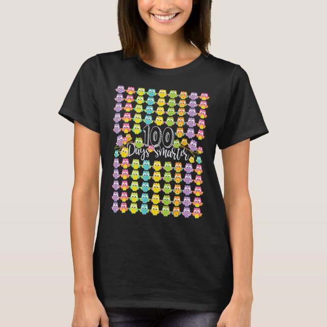 Camiseta 100 días más inteligentes 100 días de escuela de b (Anverso)