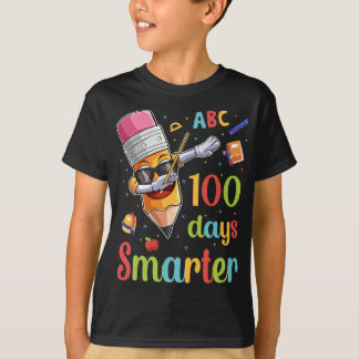 Camiseta 100 días más inteligentes 100 días de lápiz de pun