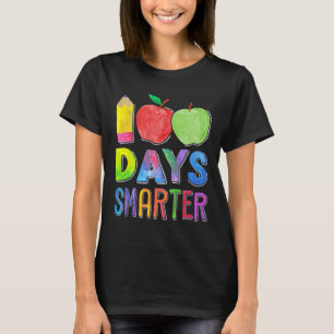 Camiseta 100 días más inteligentes 100 días de maestras esc