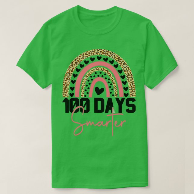 Camiseta 100 días más inteligentes, 100 días felices del ar (Diseño del anverso)