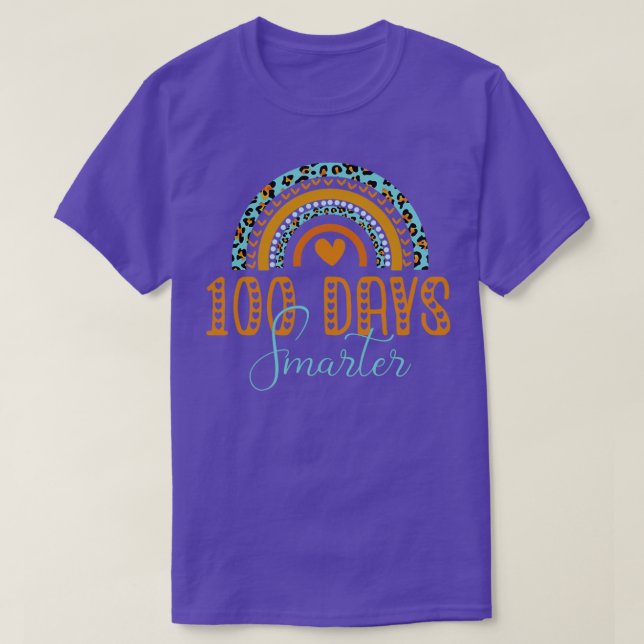 Camiseta 100 días más inteligentes, 100 días felices del ar (Diseño del anverso)