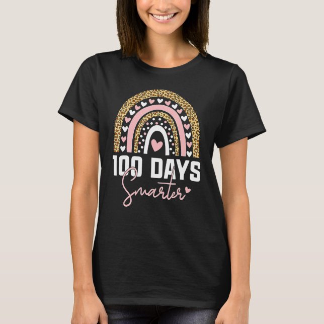Camiseta 100 días más inteligentes, 100 días felices del ar (Anverso)