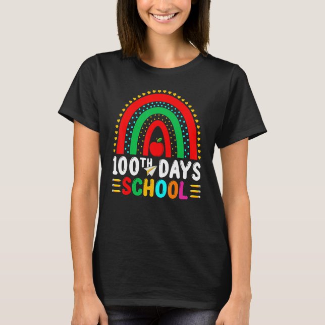 Camiseta 100 días más inteligentes, 100 días felices del ar (Anverso)